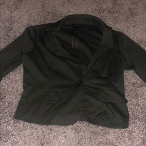 Olive Green 3/4 sleep blazer